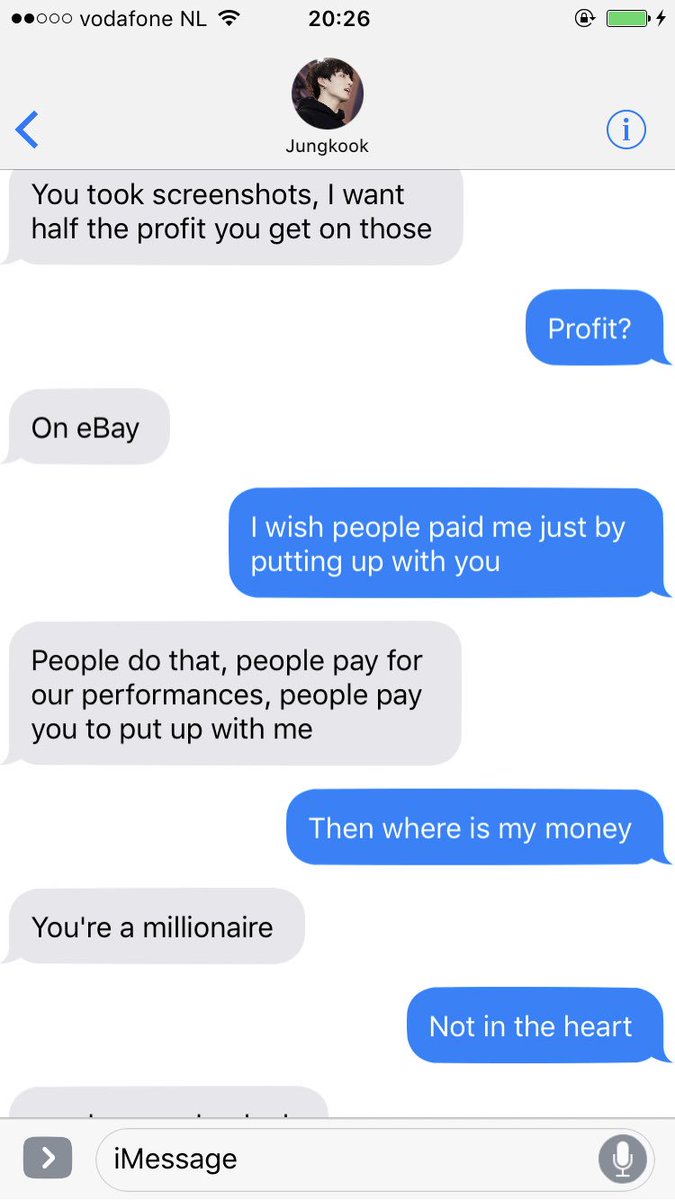 You're a millionaire Not in the heart