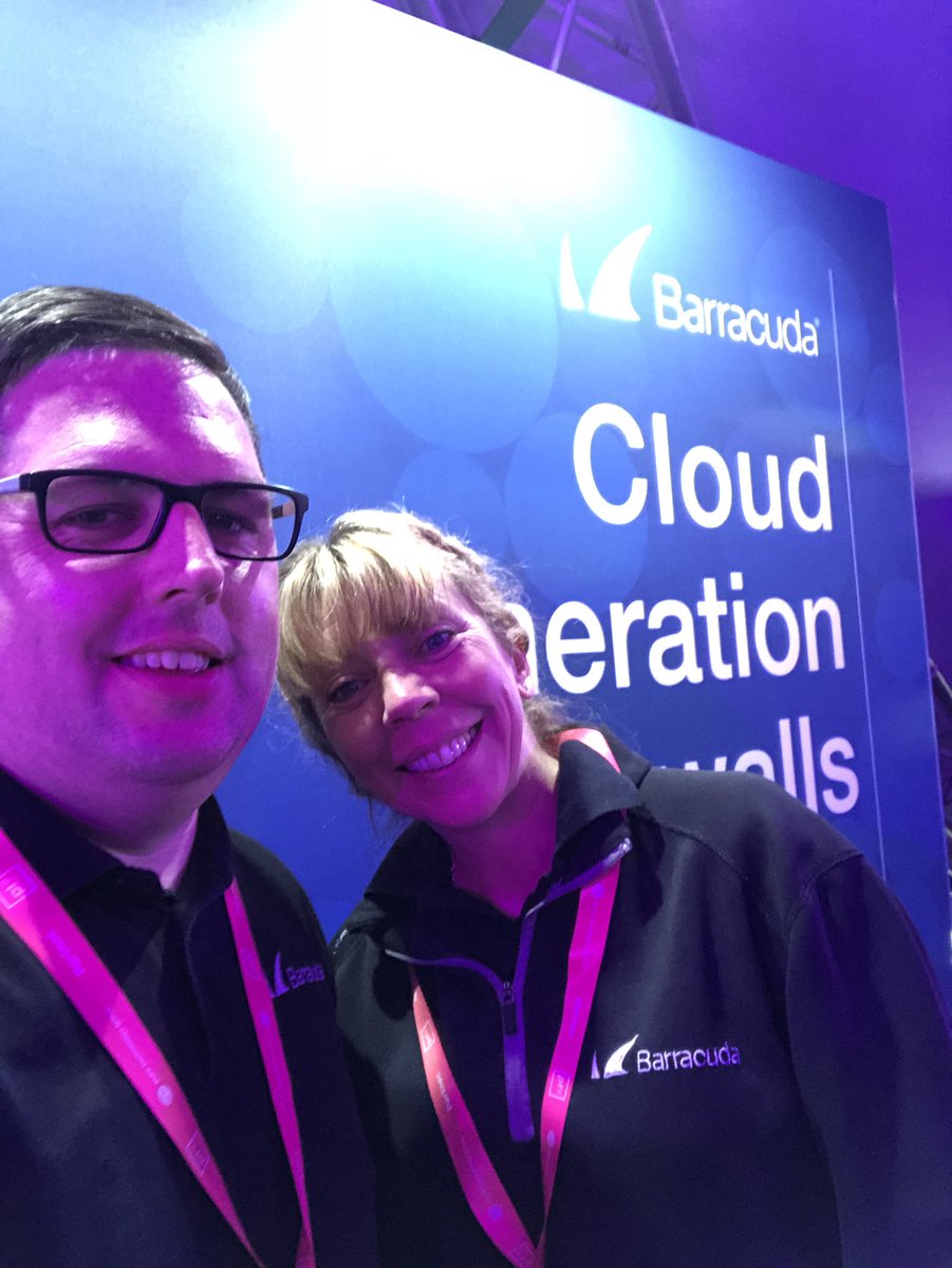 UKSpeake's tweet photo. Excellent event put together by the team at #pt18 today. Thanks to all that stopped by the @barracuda stand to talk Security with myself and @CudaKate #Titan #CloudgenFirewalls #WAF https://t.co/jVOVS1Q3oP