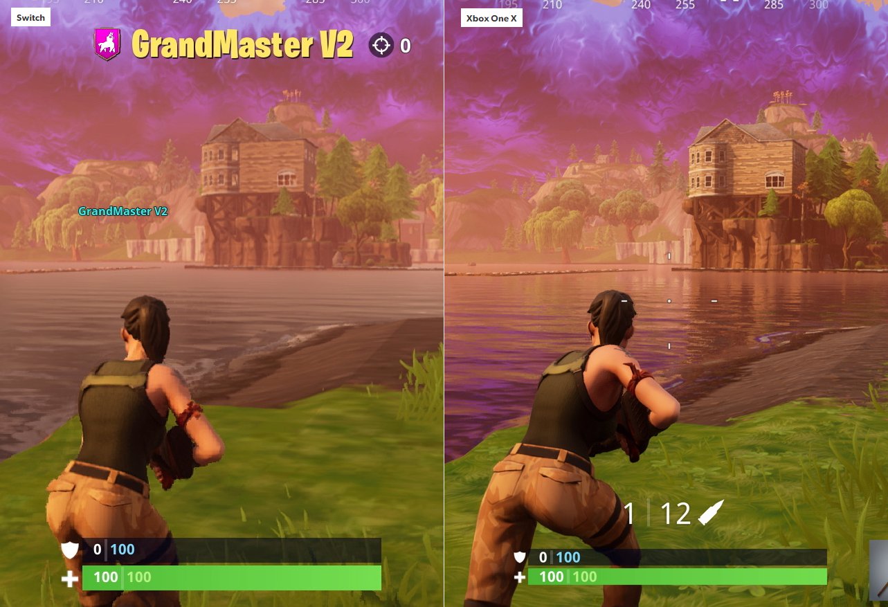 Fortnite, Xbox One X VS Xbox One S VS Xbox One
