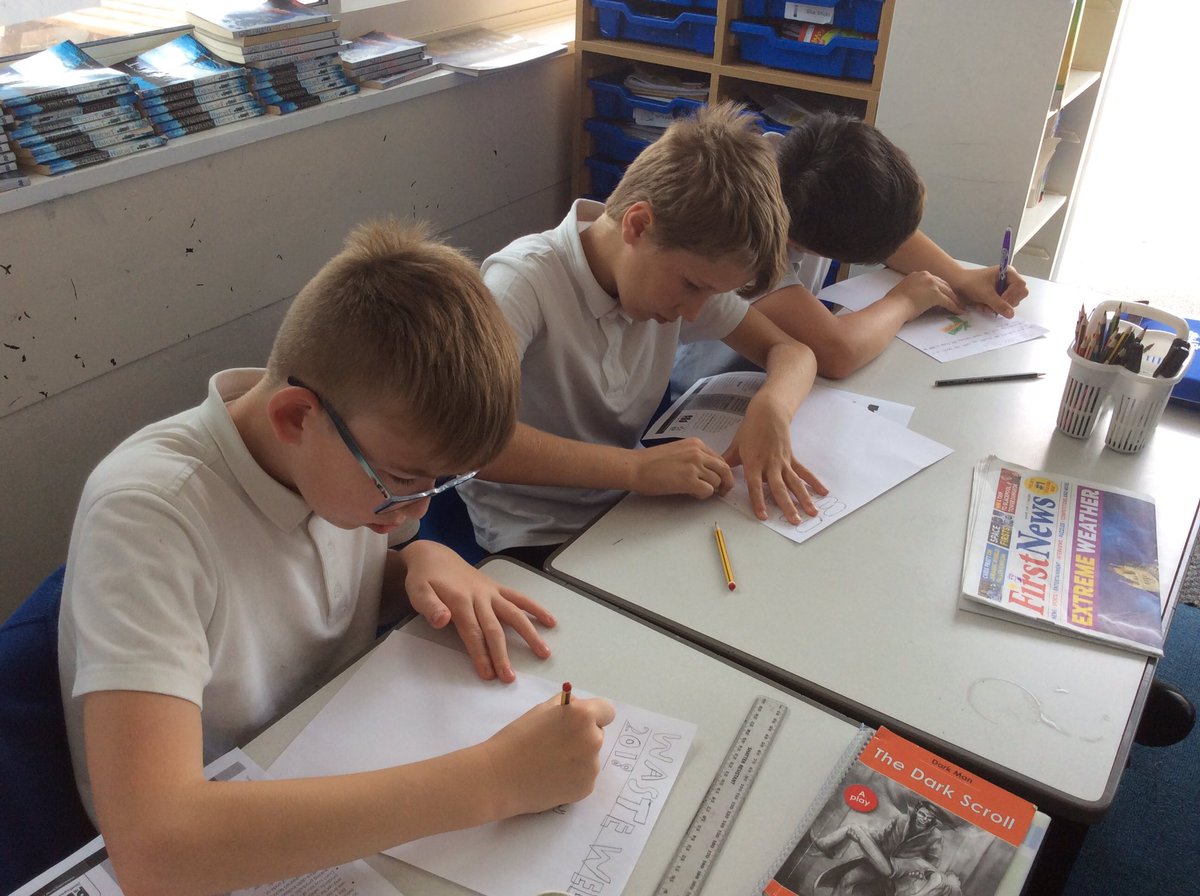 MissBentleyLW's tweet photo. @MissRobinsonLW we had a great discussion about waste! We designed posters to promote how to waste less... #wasteweek2018 https://t.co/7AZ1GWGydV