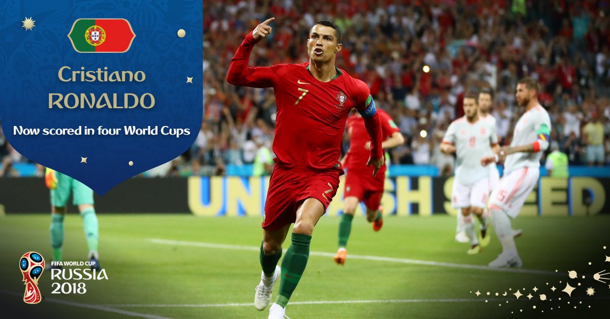 FootballFactly's tweet image. Cristiano Ronaldo has become the first player in history to score in eight consecutive major tournaments.

2004: Euros 
2006: World Cup
2008: Euros
2010: World Cup
2012: Euros
2014: World Cup
2016: Euros
2018: World Cup

BOOM 🚀