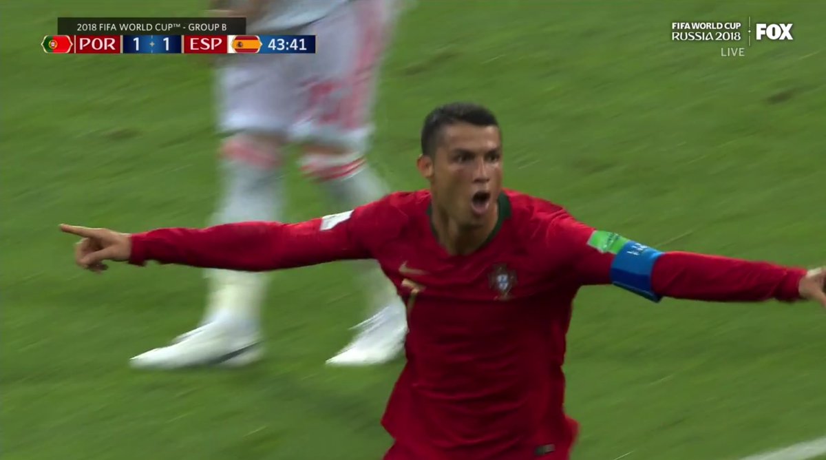 BleacherReport's tweet photo. Ronaldo. Again. #WorldCup https://t.co/0yJmholIya