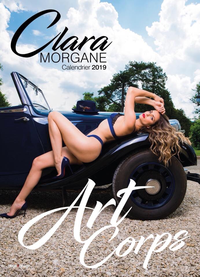 ClaraMorganeFC's tweet photo. Quelle couverture préférez vous pour le calendrier 2019 de @ClaraMOfficiel ! Photo 1 (voiture) / Photo 2 (table).  #claramorgane #calendrier2019 https://t.co/Isc5tEwt9C