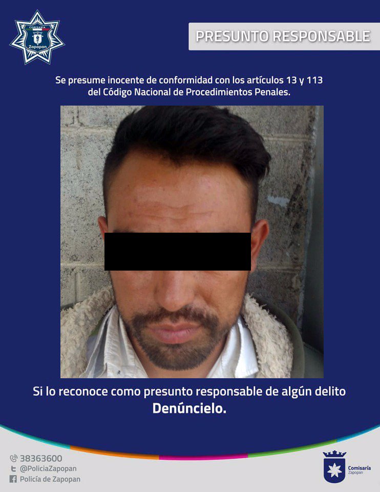 PoliciaZapopan's tweet image. La tarde de ayer, policías de Zapopan detuvieron a un sujeto señalado de robo en sucursal de “Bodega Aurrera” en la colonia Miramar.

Aquí te compartimos los detalles: goo.gl/Wb4wgp