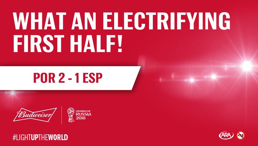BudweiserNG's tweet photo. Portugal have never lost an opening match where they scored the first goal. Will they keep their record? Retweet if you think they will.
#LightUpTheWorld #worldcup #PORESP https://t.co/G97R22K57k