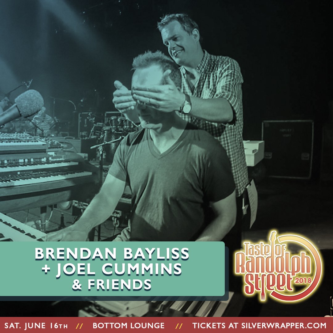 thebottomlounge's tweet image. TONIGHT: Official @tasterandolph Afterparty with Brendan Bayliss &amp;amp; Joel Cummins (of @umphreysmcgee), presented by @Silver_Wrapper! Tickets available at the door.

Doors 10:30 PM / show 11:00 PM