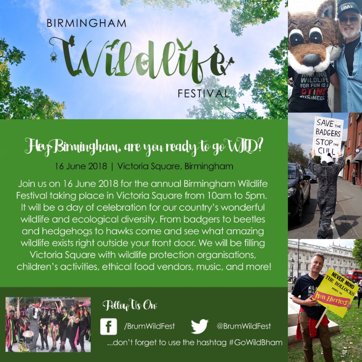 Sallyst83540181's tweet photo. Two wonderful events tomorrow for the Bears & WildLife.. Please join inspirational people in #London or #Birmingham #BigBearStreach #GoWildBham 🐾🐻🦊🦏 Because we care.. https://t.co/p41isBcSOb