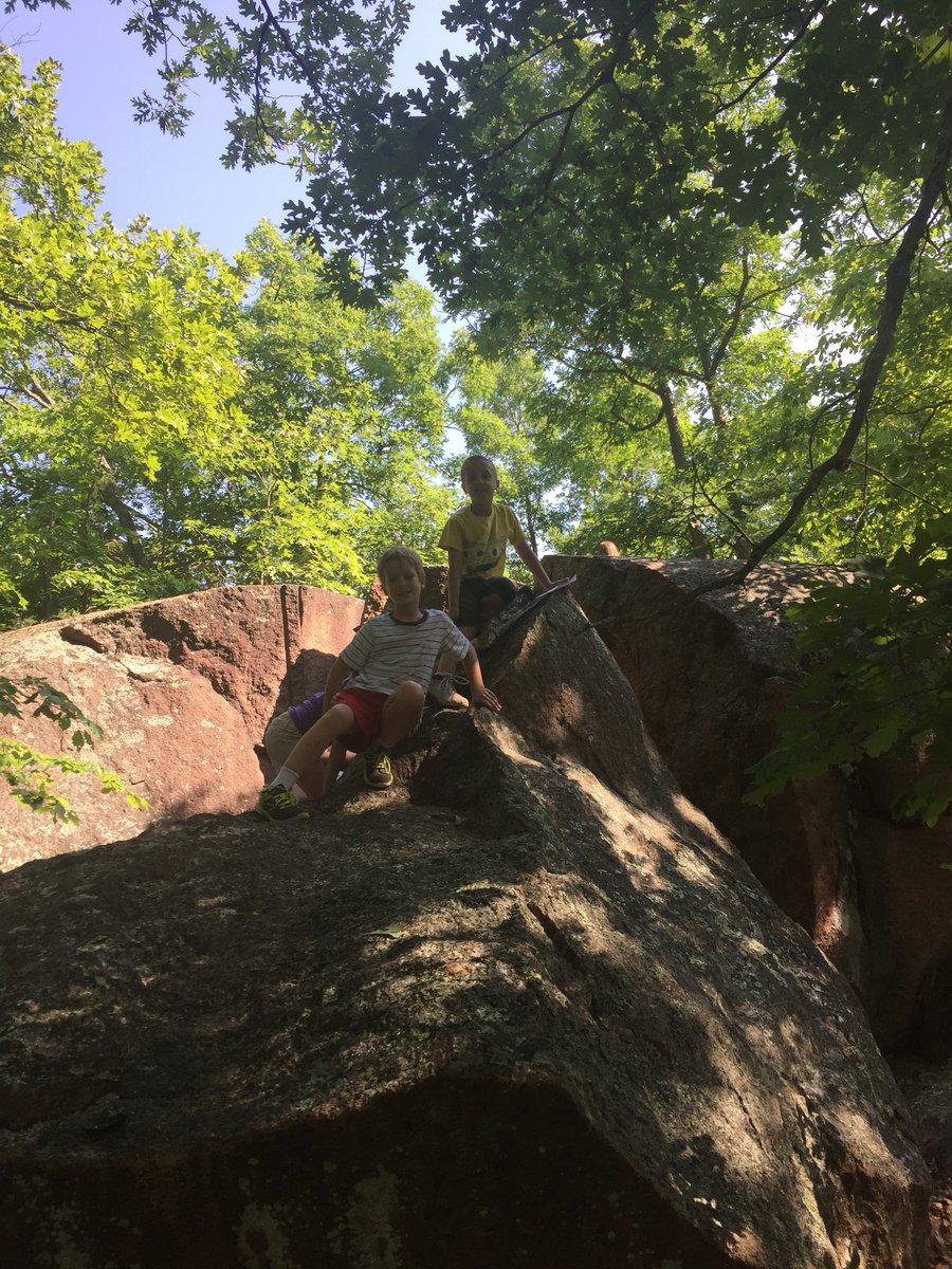 sross1967's tweet photo. 3rd grade Summer Learning Academy had a great time at Elephant Rocks today. @Knights_PAGES @KnightsR7 https://t.co/GmVN7L1iOW