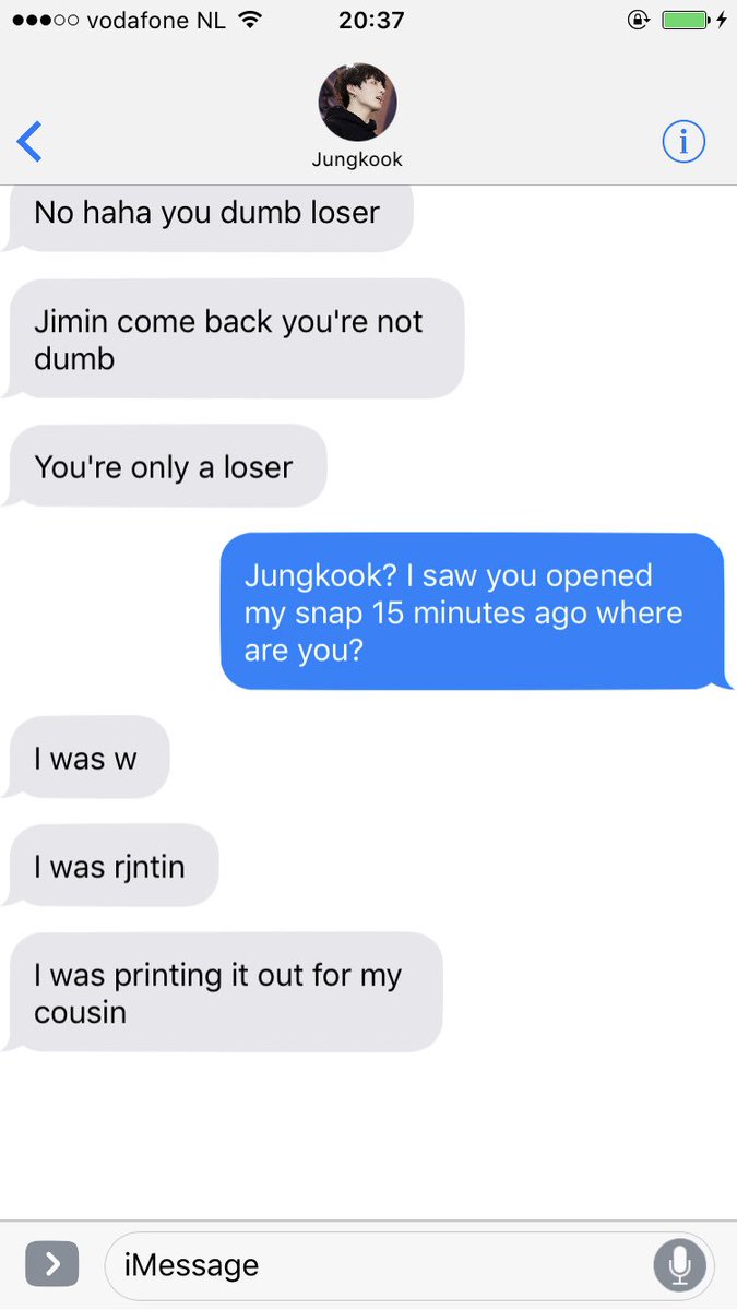 Jungkook was printing it out for his cousin 