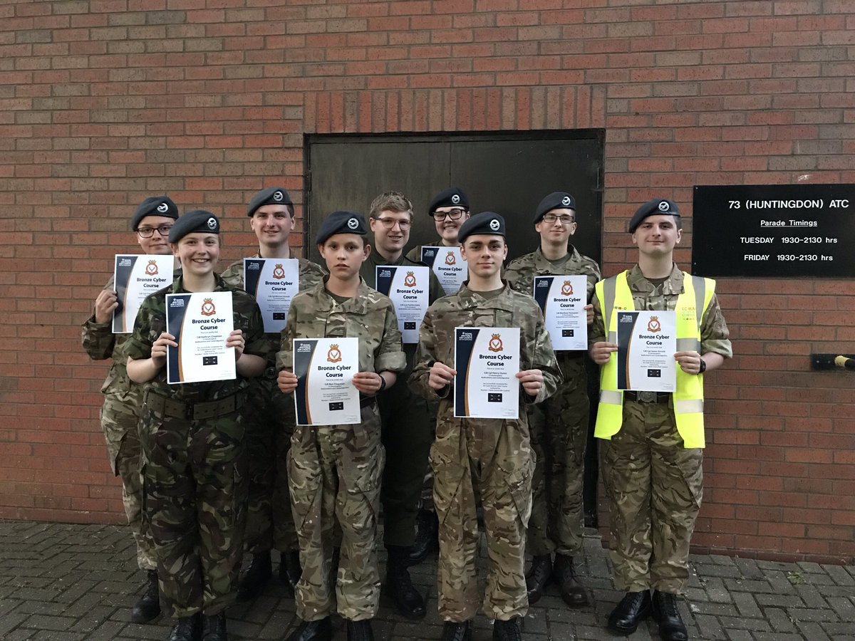 Congratulations to those cadets that attended and passed the bronze cyber course. Thank you to @2331AirCadets  for hosting the course. #weare73 #AirCadets