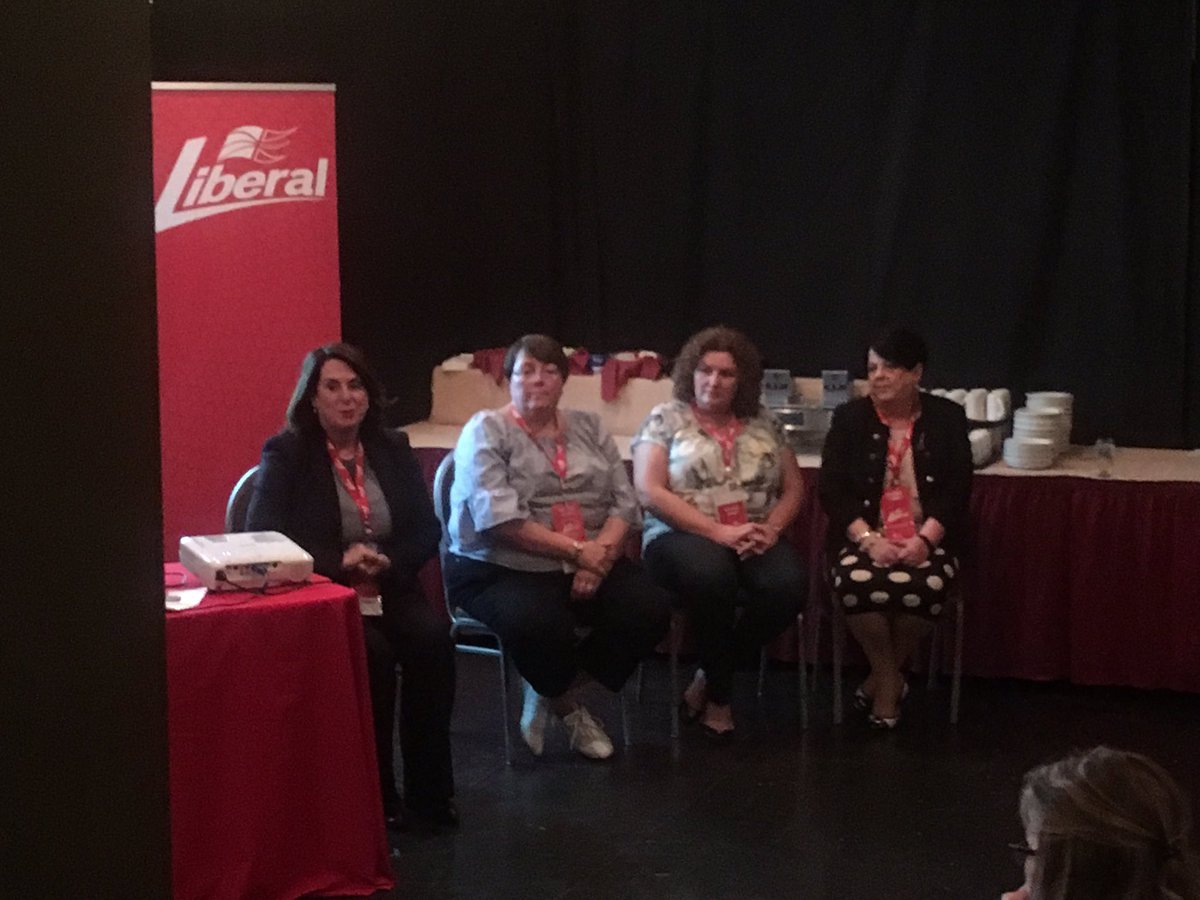 meechkean's tweet photo. Women in the Liberal caucus host a panel discussion on women in politics at the Liberal AGM in Gander. @VOCMNEWS https://t.co/zbwVJ8NIPG