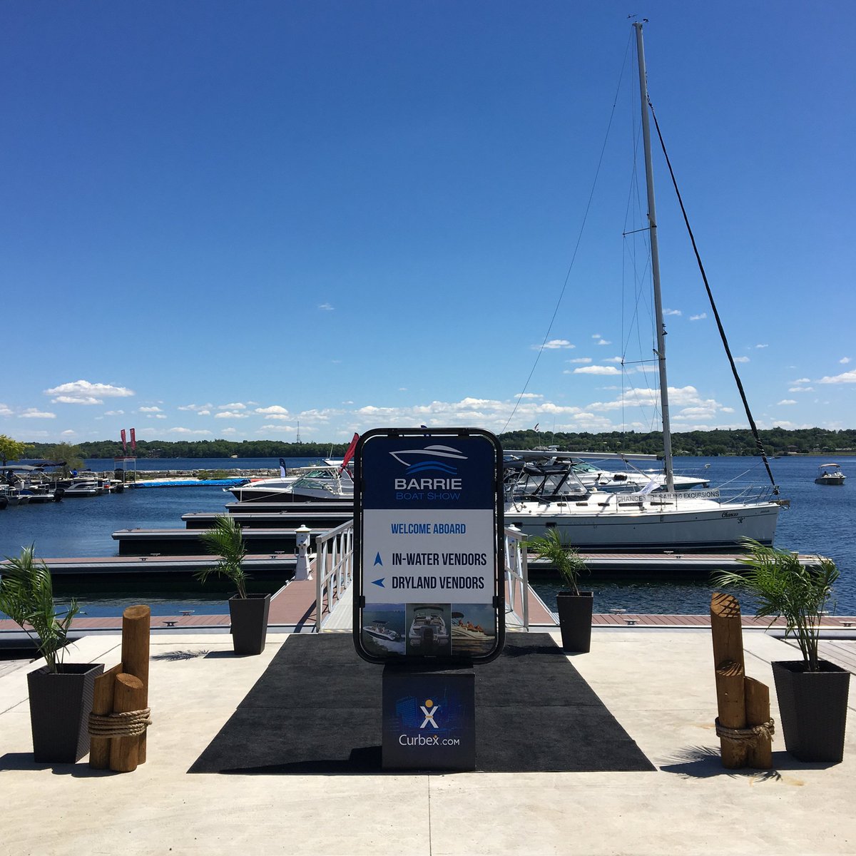 We're happy to welcome you aboard to the second annual Barrie Boat Show happening in #DowntownBarrie! #VisitBarrieBoatShow #ViewFromTheWater
 #InWaterBoatShow #LakeSimcoeBoating #BarrieBoating #BarrieBoatShow