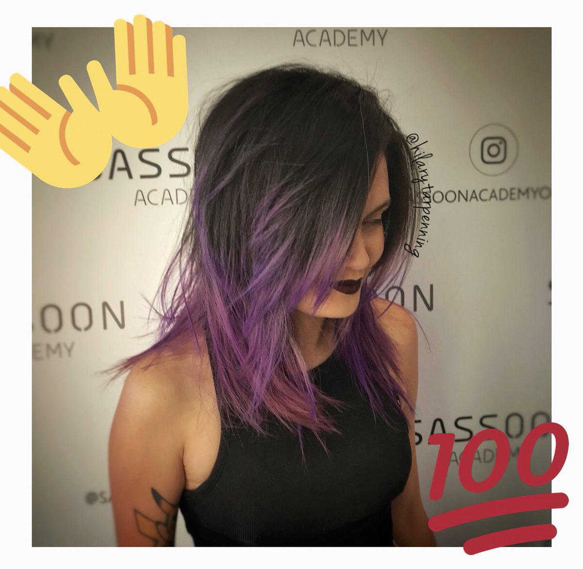 HaimltdSalon's tweet image. How much more 🎀 W💜W 🎀 can we fit into ONE photo?!! Check out repost from our very own @hilarytarpenning - “Candied Shag
•
•
•
#sassoonacademy #shaghaircut #texture #rockerhair #sandiegostylist #haimsalon”