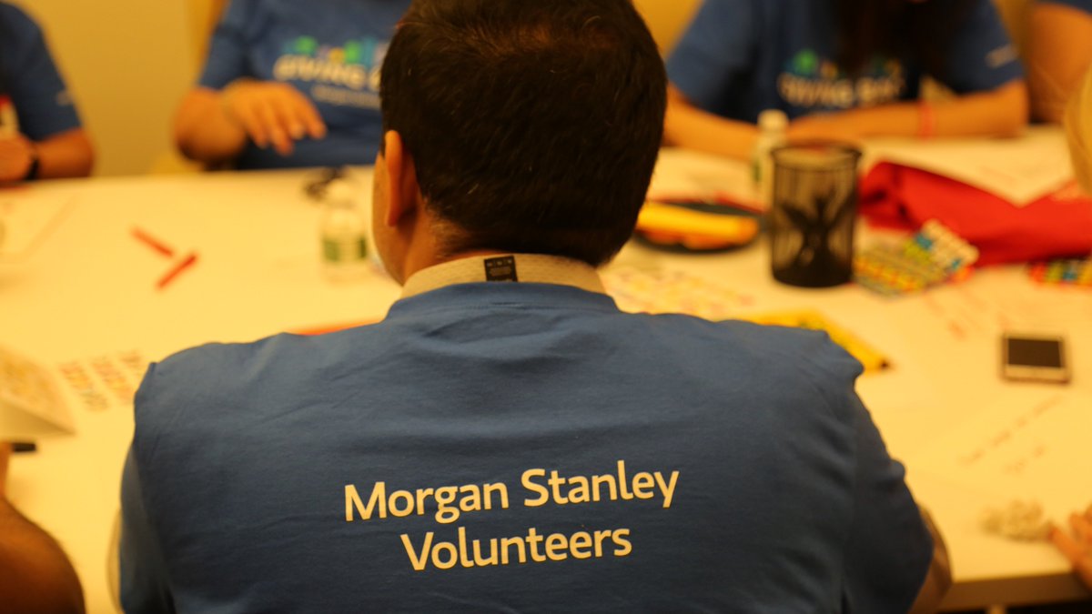 DKMS_us's tweet photo. We're happy to have the volunteers from @MorganStanley at the DKMS office today. #MSGivesBack https://t.co/3jEN9argph