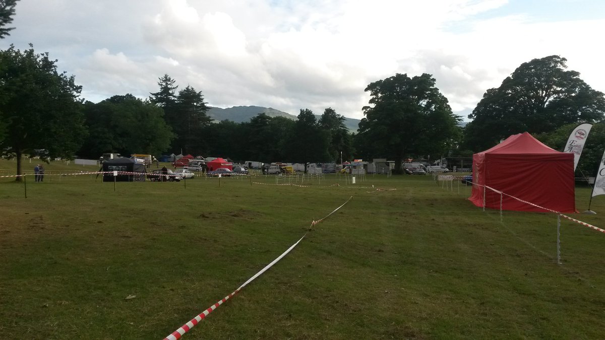 All set up for the Kilbroney Vintage Car Rally tomorrow! 🚗 We're excited to be camping tonight 🏕 Tomorrow, we will be picking up litter with @NewryLions 🚮 #ScoutsIE #LeaveNoTrace #BePrepared #camping