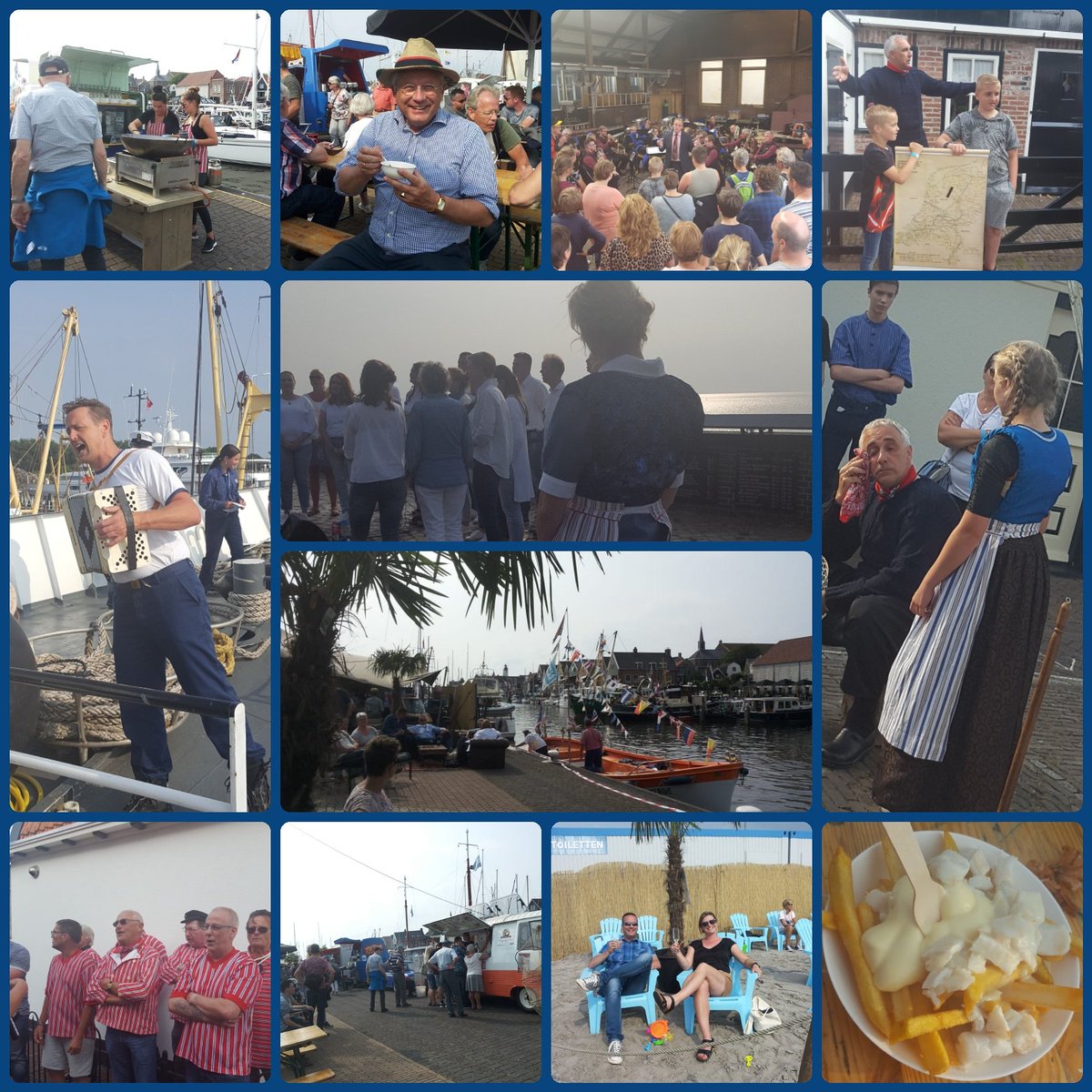 Wat en gezelligheid tijdens het #Visfoodfestival en wat een prachtige indrukwekkende #verhalenroute #hetwondervanUrk #100jaarZuiderzeewet #15en16juni