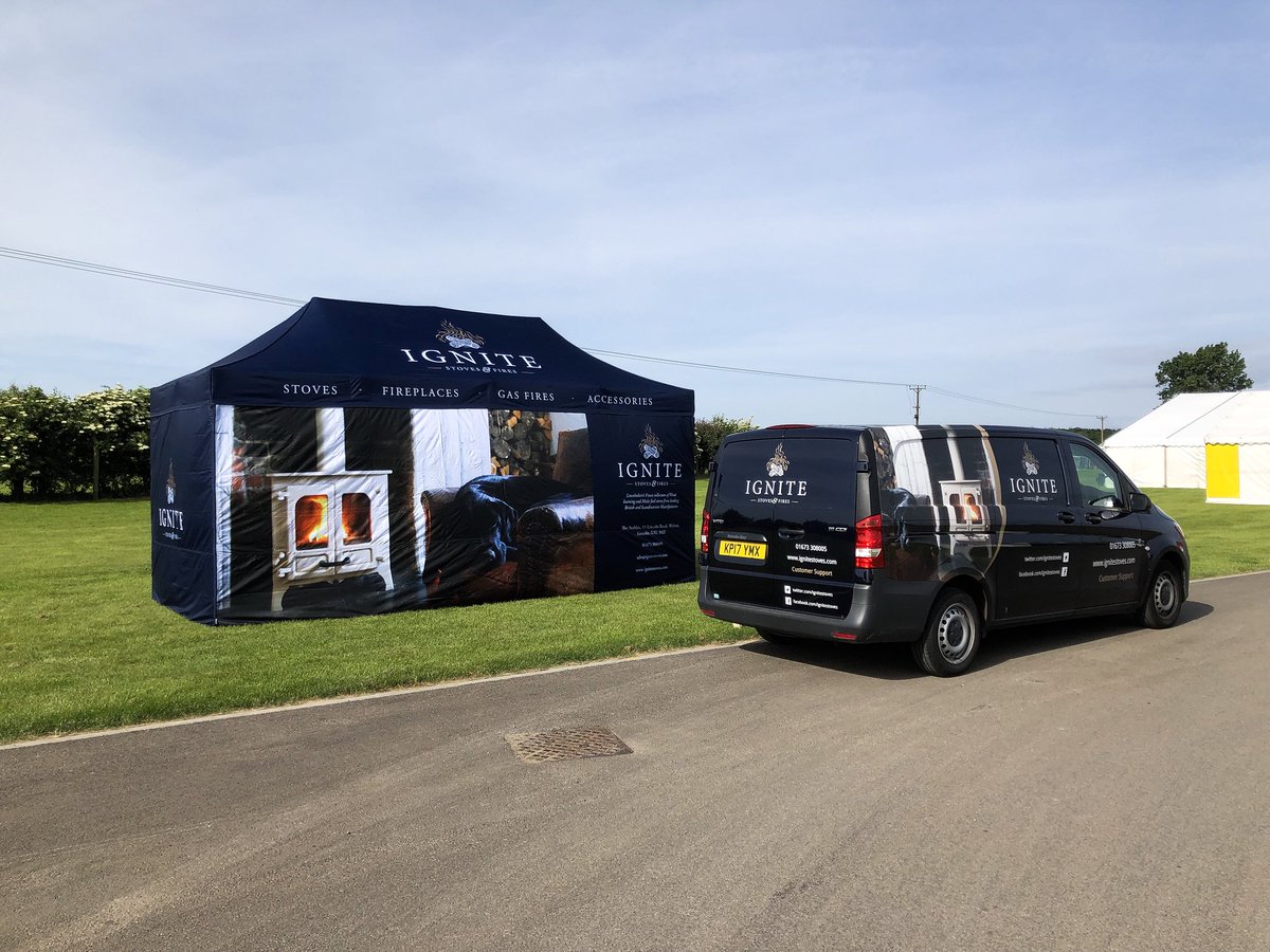 Our new tent is setup ready for the <a href="/lincsshow/">Lincolnshire Show</a>. Interior to be built tomorrow and trailer to arrive early next week! Going all out this year. #lincsshow18