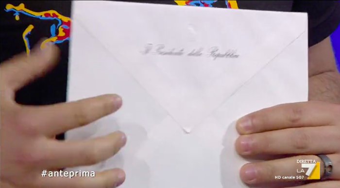 welikeduel's tweet photo. Mittente: Il Presidente della Repubblica

#anteprima #propagandalive https://t.co/lbT50fyG4s