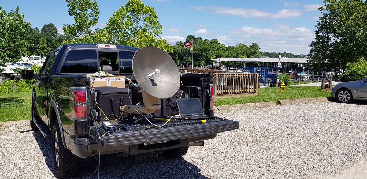 We weren't driving Miss Daisy in Georgia... we were driving the Scorpion 60cm Man-pack with @MMSATCOM 25W BUC and <a href="/iDirect/">ST Engineering iDirect</a>  #getthejobdone