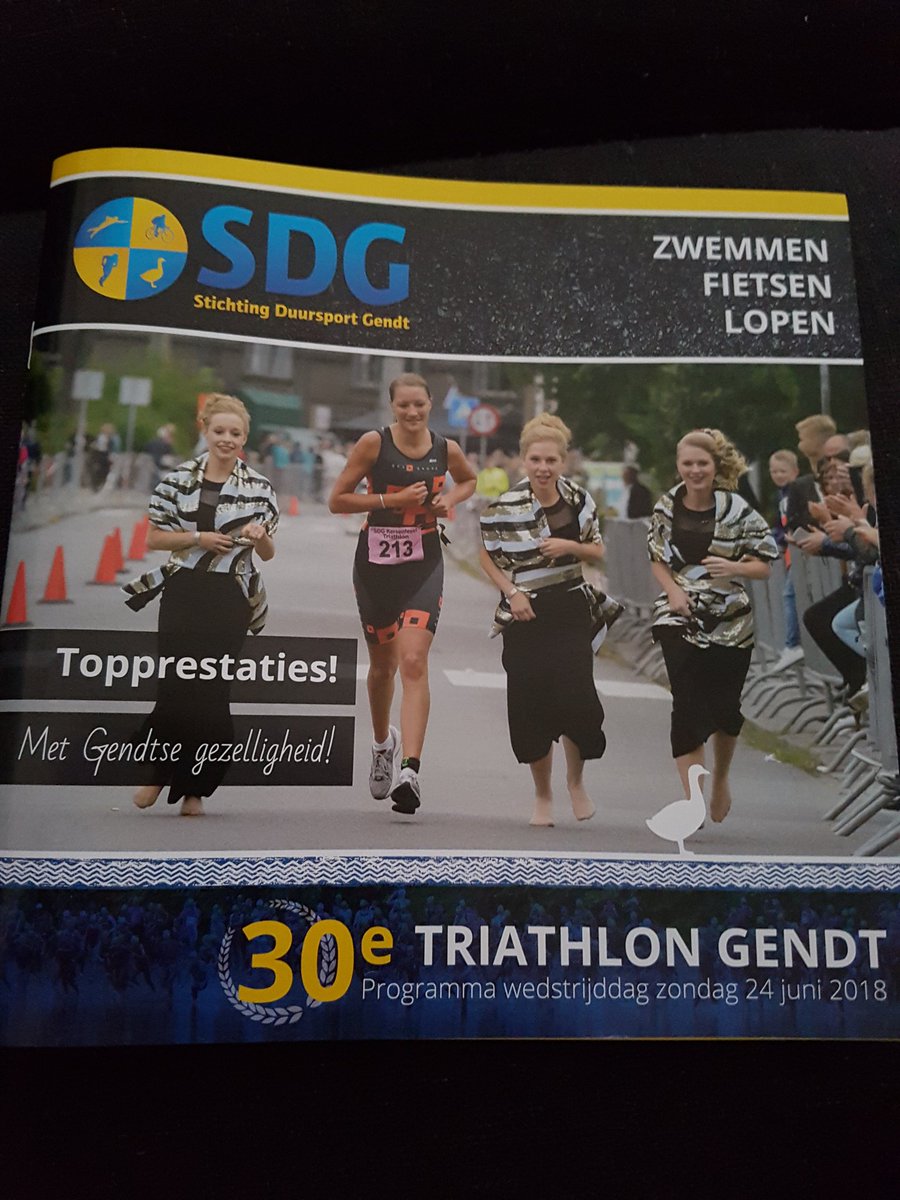 Het #programmaboekje #triathlonGendt 2018, met dank aan alle sponsoren, valt komende week in de brievenbus. Ook exemplaren zondag 24 juni tijdens wedstrijd op ons <a href="/DeKlokGendt/">De Klok Gendt</a> terras bij start/finish.