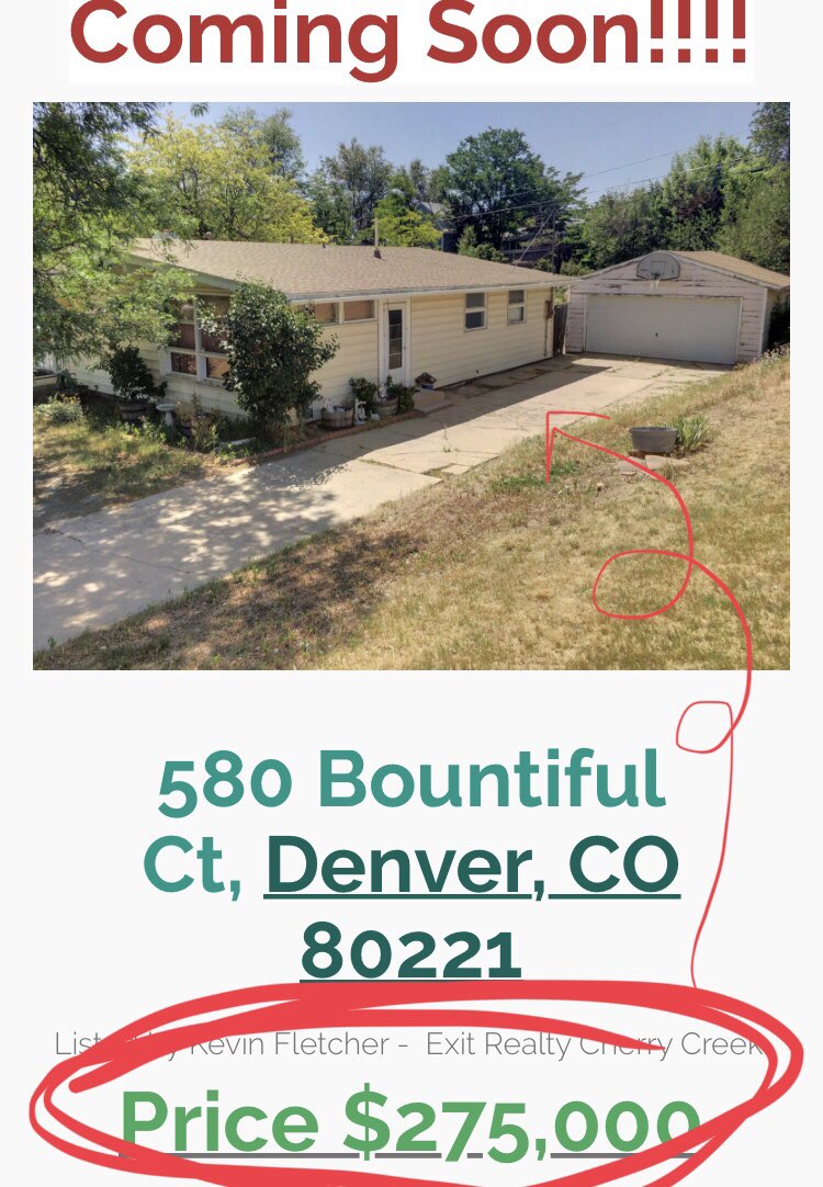 wendymjbrown's tweet photo. EL OH EL. This house is a STEAL at $275k 😭😭😭 #whydenver https://t.co/XNxLxHe6t3