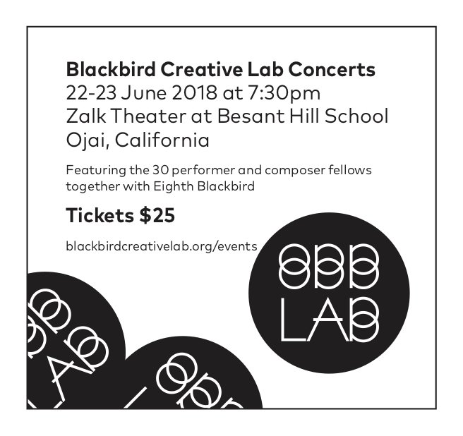 eighthblackbird's tweet photo. #blackbirdcreativelab showcase concerts are next weekend! 🙌🏾💥🎉 New works by our composition fellows, commissioned by @justusjay, + exciting presentations by us alongside our talented performance fellows. Do you have your tickets yet? https://t.co/eL1tVPcx75 https://t.co/7EkFnRgoxl