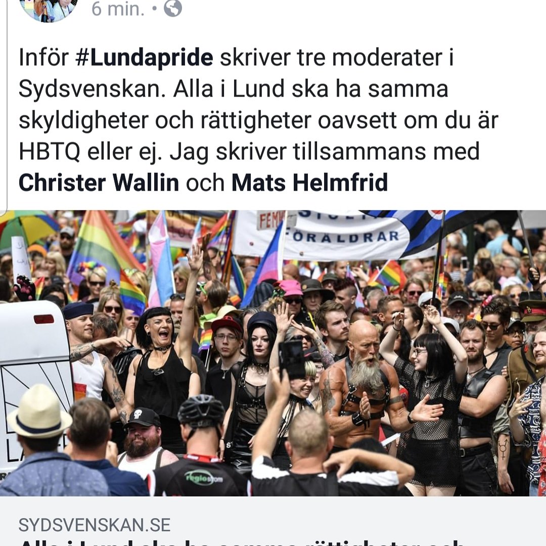Moderaterna inför #Lundapride #lundpol #hbtq
sydsvenskan.se/2018-06-15/all…