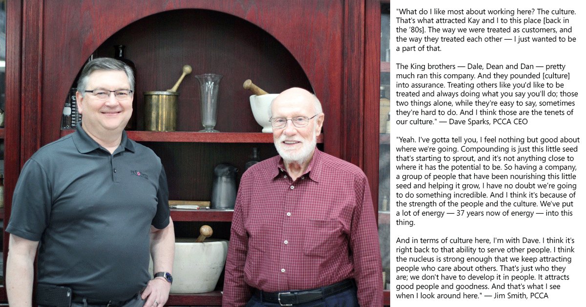 RT <a href="/pccarx/">PCCA</a>: "I've gotta tell you, I feel nothing but good about where we're going. Compounding is just this little seed that's starting to sprout..."
#PeopleOfPCCA #AnEmployeeStory