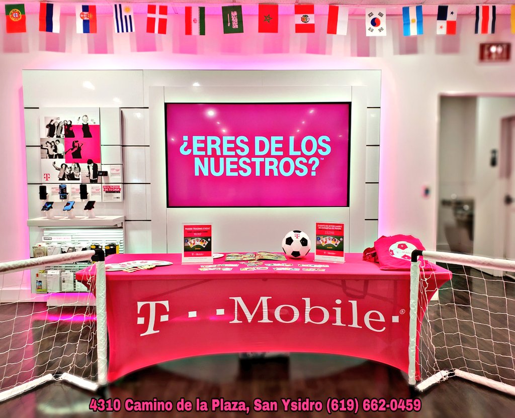 CAmobile's tweet photo. ⚽️ Venga este Junio 15 y 16 a su tienda de San Ysidro, tendremos obsequios y diversión plena! ⚽️ #EresDeLosNuestros #AreYouWithUs #SDSouthside #ASusOrdenes 🤩 https://t.co/FjwfH5c8ga