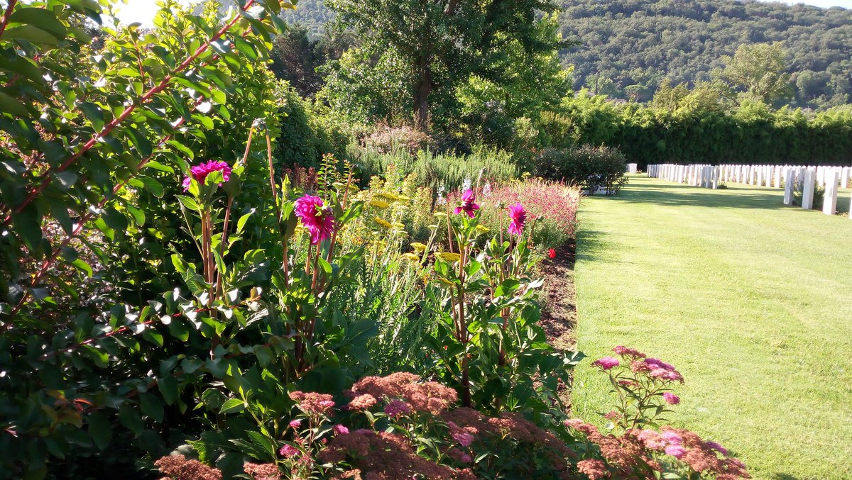 Nord_albert's tweet photo. Color galore in the grove, Florence war Cemetery @cwgc @cantartica https://t.co/Ceahe6ykKa