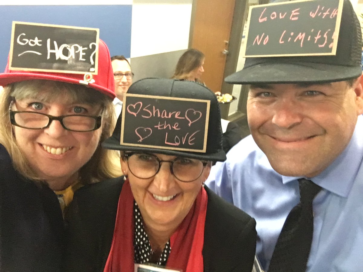 csupalliative's tweet photo. Wearing our #palliative care hearts on our heads at #sdpc2018! Cool @chalkinsocial hats passed out courtesy of Dr. Vincent Nguyen after inspiring panel on hope and medical #cannabis. Bigger theme: use your passion to help patients. #hpm https://t.co/4UtqGHwHng