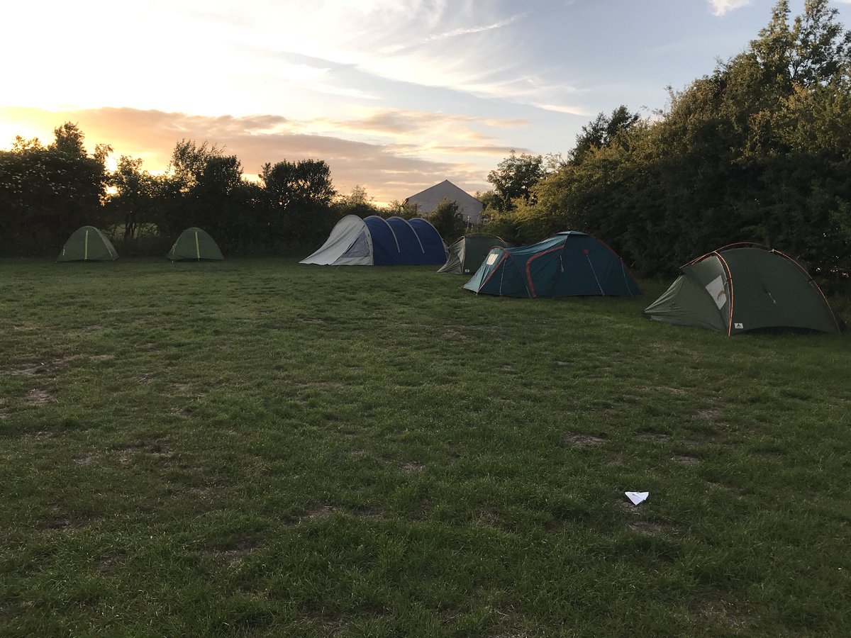 Tents pitched ready for Beaver Sleepover #proudtoscout #SkillsforLife