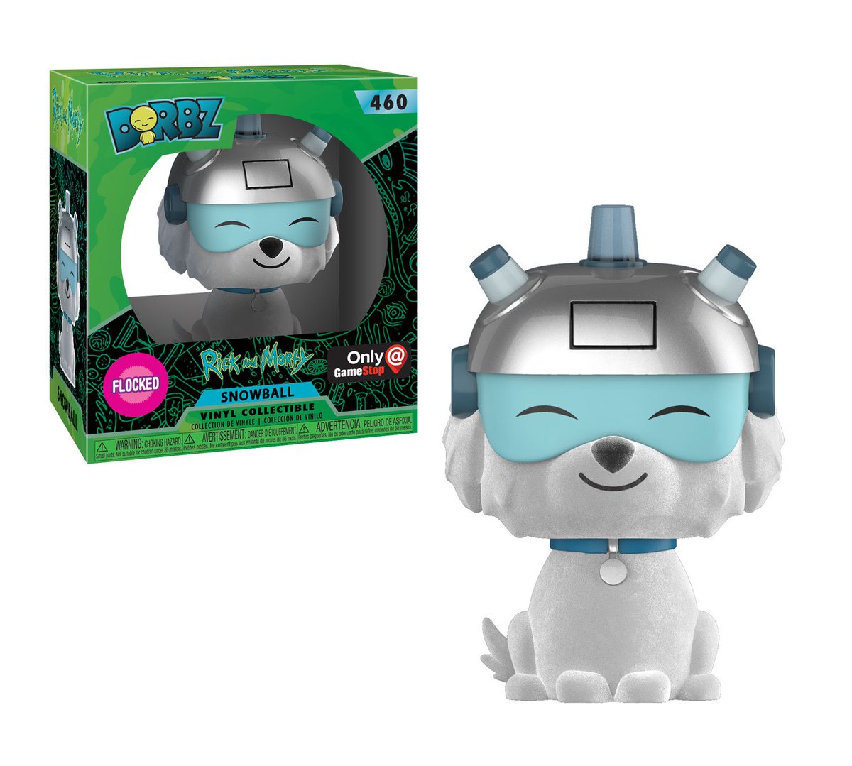 Funko's tweet photo. RT &amp; follow @funko for a chance to WIN a @Gamestop exclusive Flocked Snowball Dorbz! #RickandMorty https://t.co/vFiknXzSq0