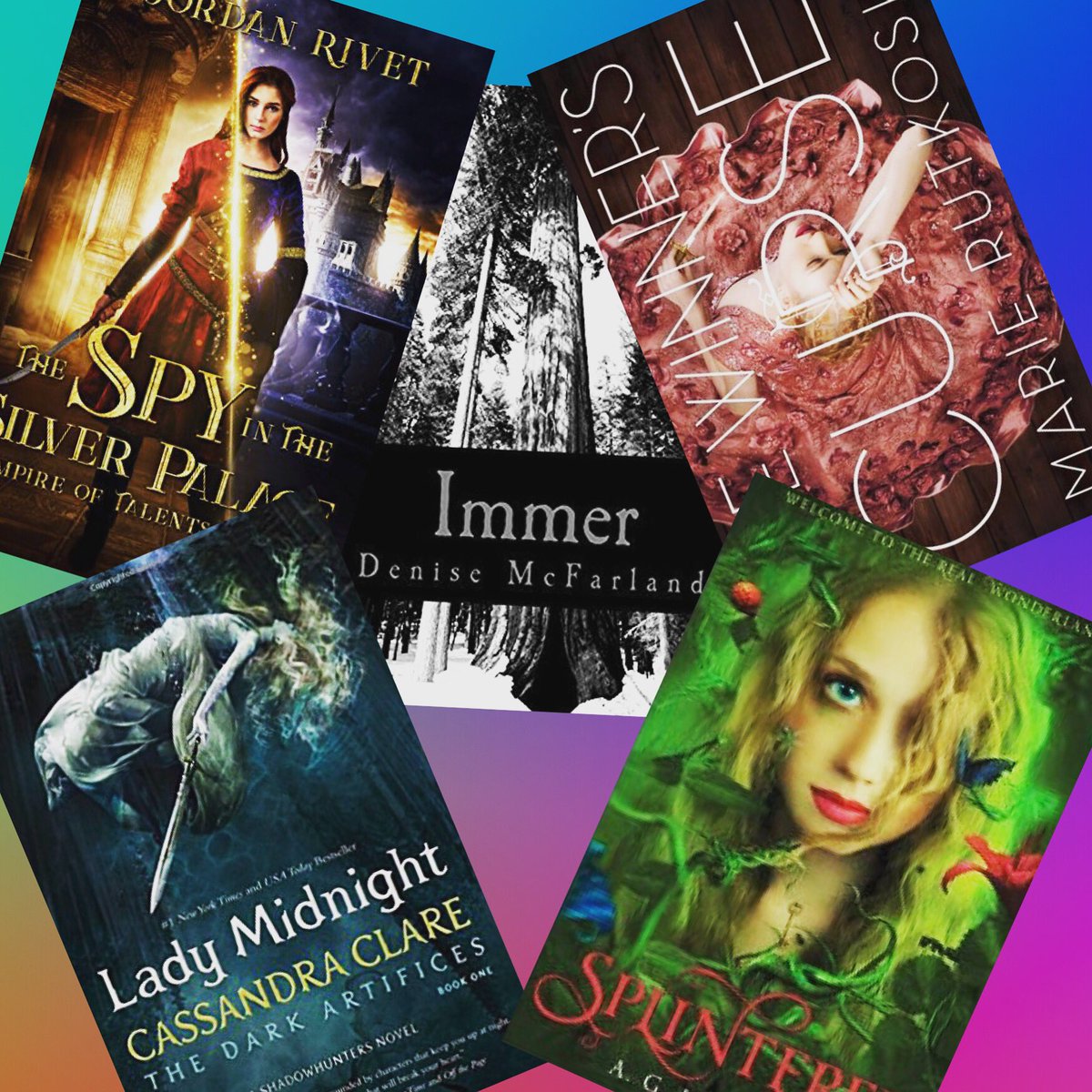 dmcfarlandbooks's tweet photo. Some of my fave covers for #fantasyonfriday ❤️ Thanks @TriciaLevensell for this great way to show some support for #fantasyauthors!! #readerlife #authorlife #immerseries #immer #treu #indieauthor #paranormalfantasyauthor #amwriting @cassieclare @aghowardwrites @marierutkoski https://t.co/sdU3scWQwx