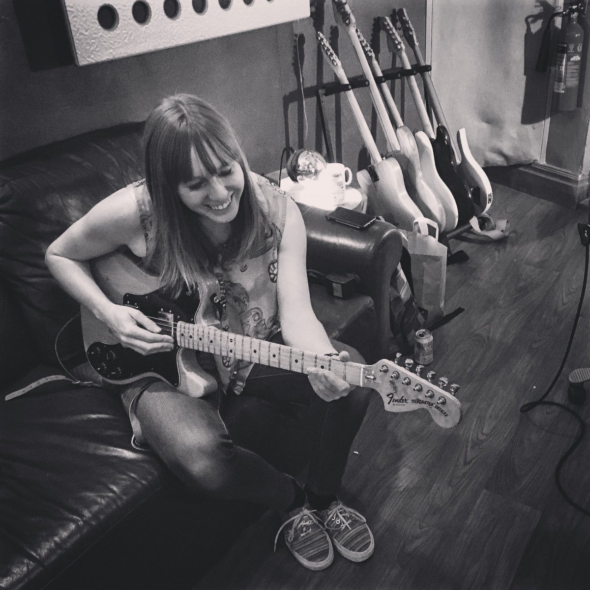 When your drummer starts getting ideas... 
Top day in the studio today!
Exciting stuff comin atchya
LONDON HEADLINE GIG TOMORROW!
Sat 16th @ Paper Dress Vintage (Hackney) 
See fb event for details / tickets 
<a href="/Live_CircuitUK/">Live Circuit</a> 
<a href="/paperdressed/">Paper Dress Vintage</a> 
<a href="/MuStudiosSheff/">Mu Studios Sheffield</a>