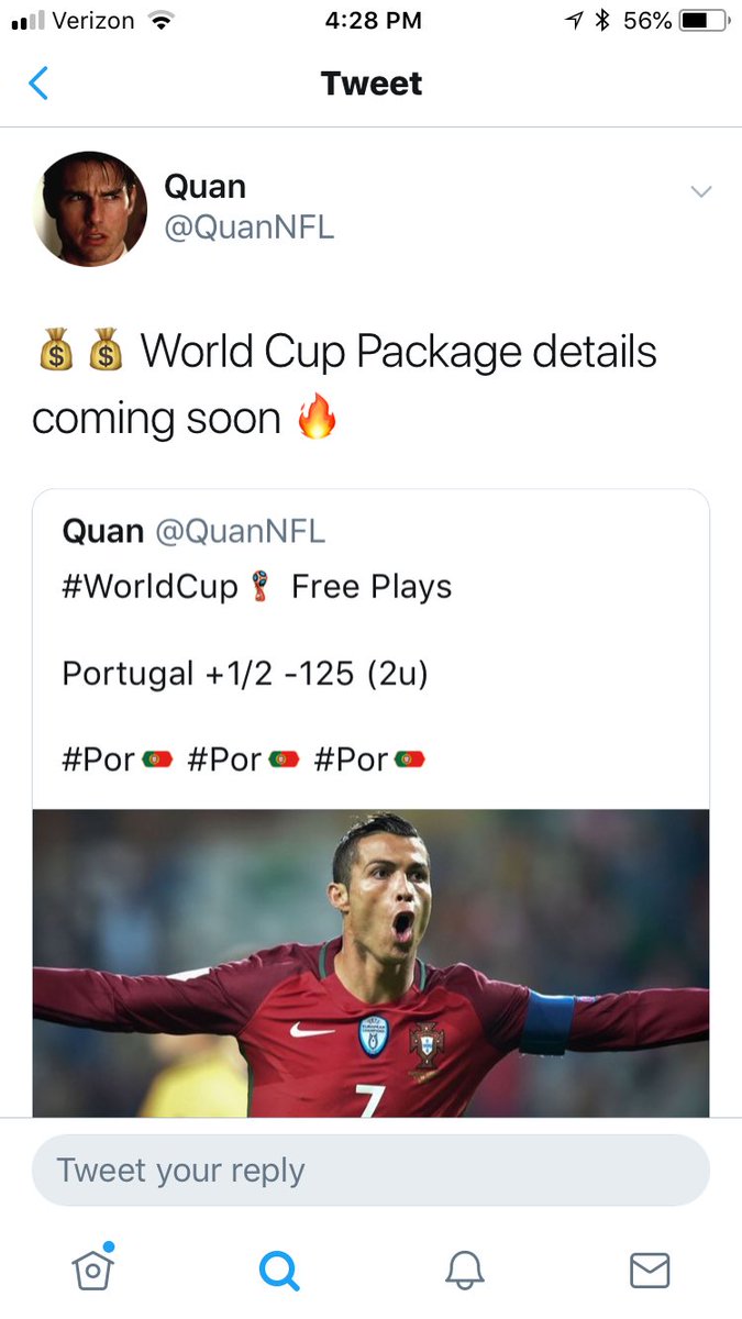 TeaserTommyTT's tweet image. Guess who just gave everyone a #FREE 2 unit winner this AM! Yes @QuanNFL is at it again! Guess he doesn’t care what kinda Football it is! #Thanks #InQuanWeTrust 👊