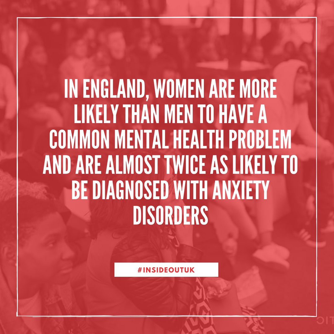 InsideOutUK_'s tweet photo. Although women have been found to experience mental health issues more often, men do experience these issues too!
Our aim is to educate so that both men and women can experience these issues less
#LetsTalk #mentalhealth #InsideOutUK https://t.co/U99kTjm3uL