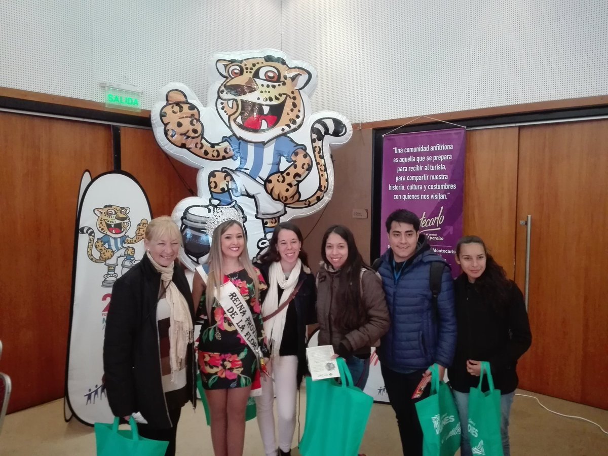 DeportesMcarlo's tweet photo. #Fetur2018 #Montecarlo #Misiones Promocionando el #MundialDeFutsal2019 y sus atractivos. #MontecarloEnElCentroDelParaiso te espera! @3Tercertiempo @GenesisMultime @bettinaforster @BeluhGaleano @redciudadanafm @ElvaCarballo @tv12misiones @radiotrestres @gobmisiones @tnlocalmcarlo https://t.co/4hPSKqmbX1