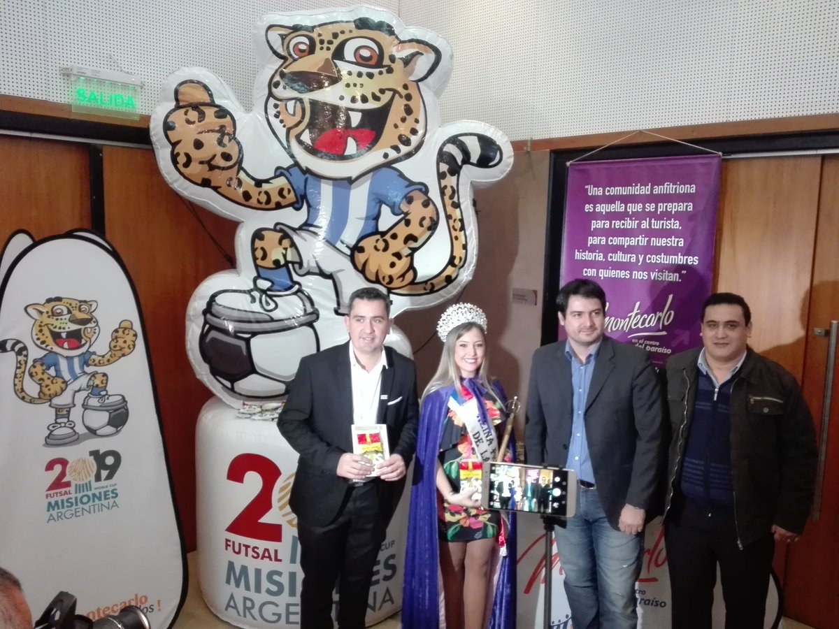 DeportesMcarlo's tweet photo. #Fetur2018 #Montecarlo #Misiones Promocionando el #MundialDeFutsal2019 y sus atractivos. #MontecarloEnElCentroDelParaiso te espera! @3Tercertiempo @GenesisMultime @bettinaforster @BeluhGaleano @redciudadanafm @ElvaCarballo @tv12misiones @radiotrestres @gobmisiones @tnlocalmcarlo https://t.co/4hPSKqmbX1