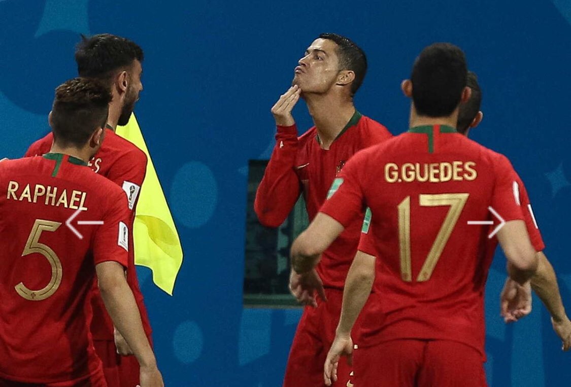 BruFil's tweet photo. Cristiano Ronaldo just played a perfect game. He is so on top and so focused. Incredible! #WorldCupRussia2018 #cristianoronaldo #cr7 #PortugalVsSpain #GOAT https://t.co/yAiG5K7mIz