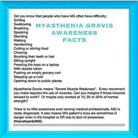 theDannyDomino's tweet photo. June is Myasthenia Gravis Awareness Month https://t.co/xnXPetXrSy