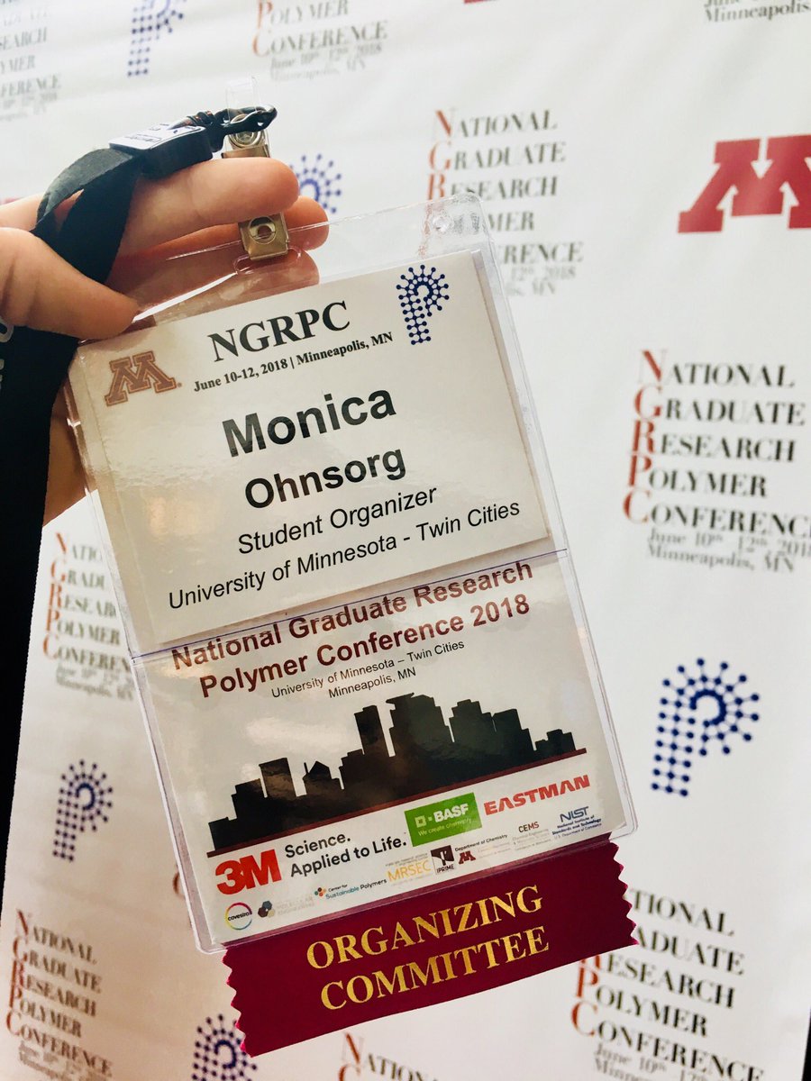 Monica_Ohnsorg's tweet image. ✔️First oral presentation at a national conference in graduate school 
✔️First time organizing a conference 

I met so many awesome polymer scientists at #ngrpc18! Looking forward to attending #ngrpc2020! 

#gradlife #phdlife #polymers