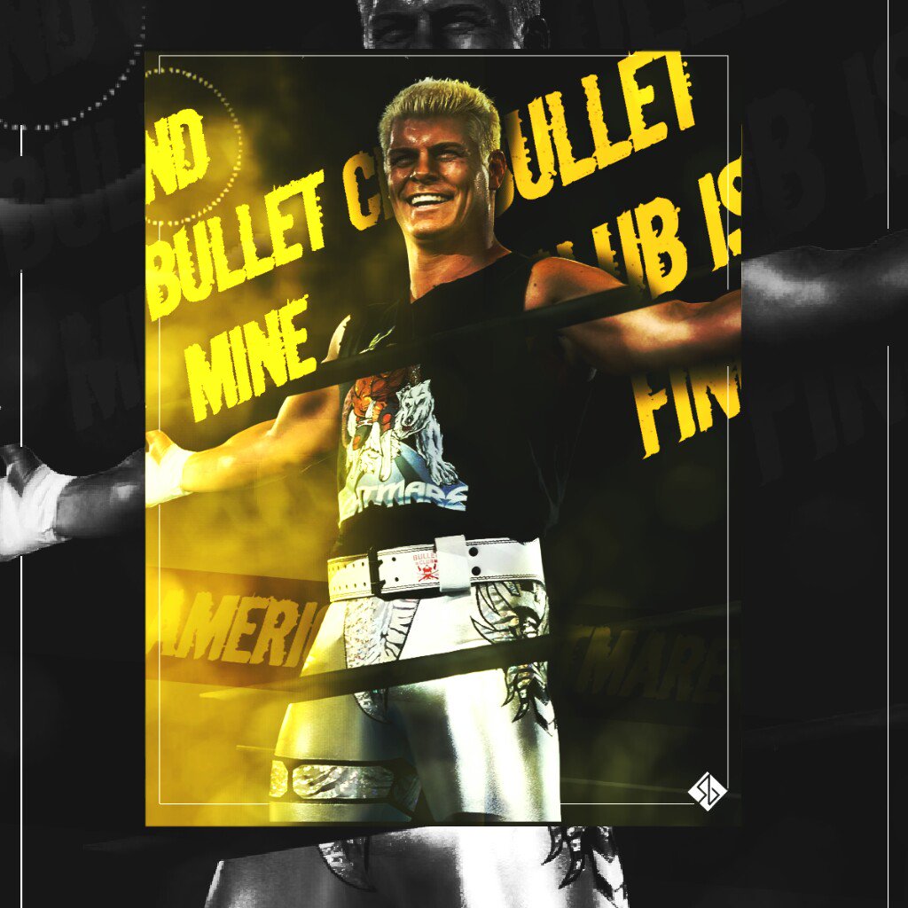 SaimBashir4's tweet photo. | Cody | The Bullet Club Is Fine, And Bullet Club is Mine |
Let's See What @CodyRhodes Feels About This!
#AmericanNightmare #Dream #ROH #RingOfHonor #FormerROHChampion #CrossRhodes #BulletClub #BC #BTE #BeingTheElite #FanArt #GFX #Graphic #Design #Poster #Wallpaper #SBDesigns https://t.co/STSOeZYTDM