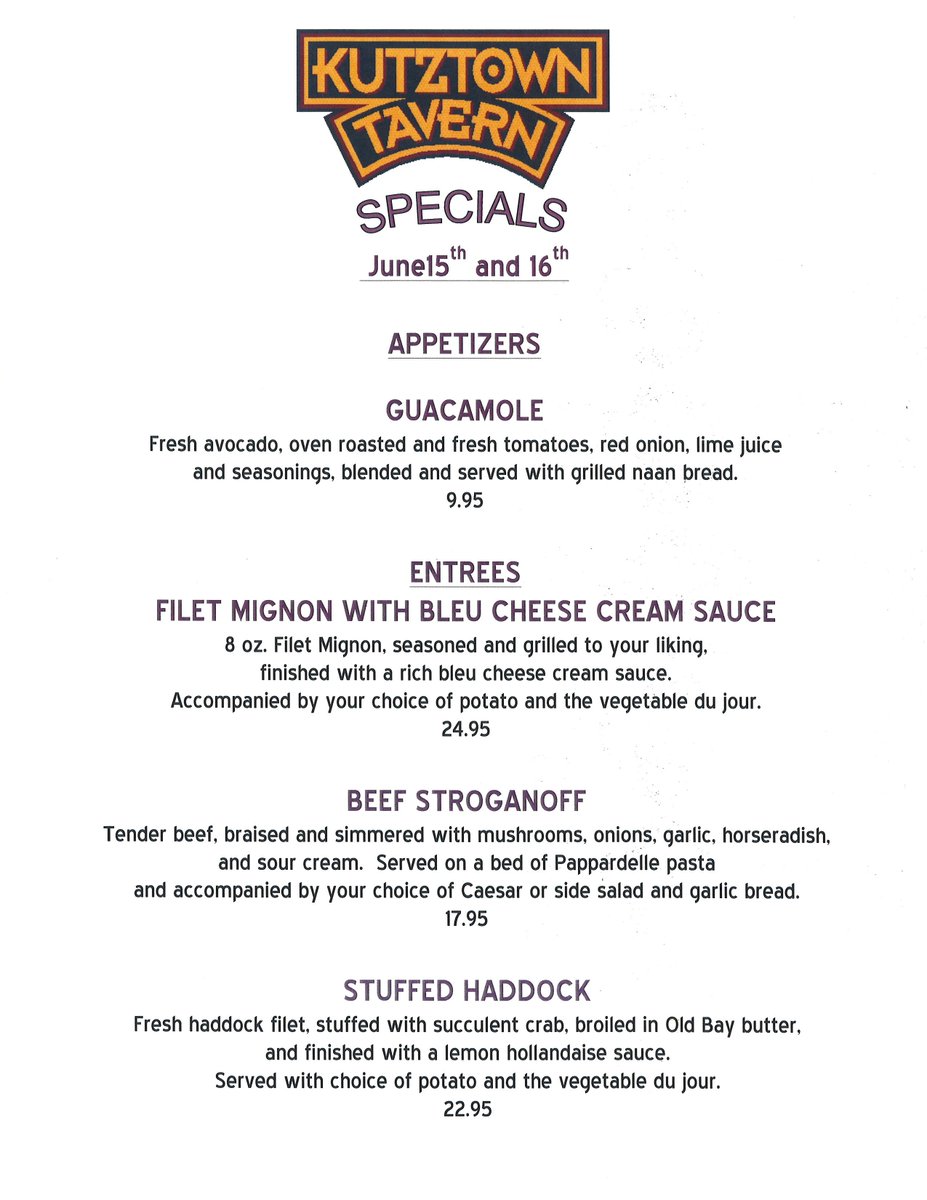 GABCOBEER's tweet photo. June 15th Weekend Specials https://t.co/p4xBXtd0YC