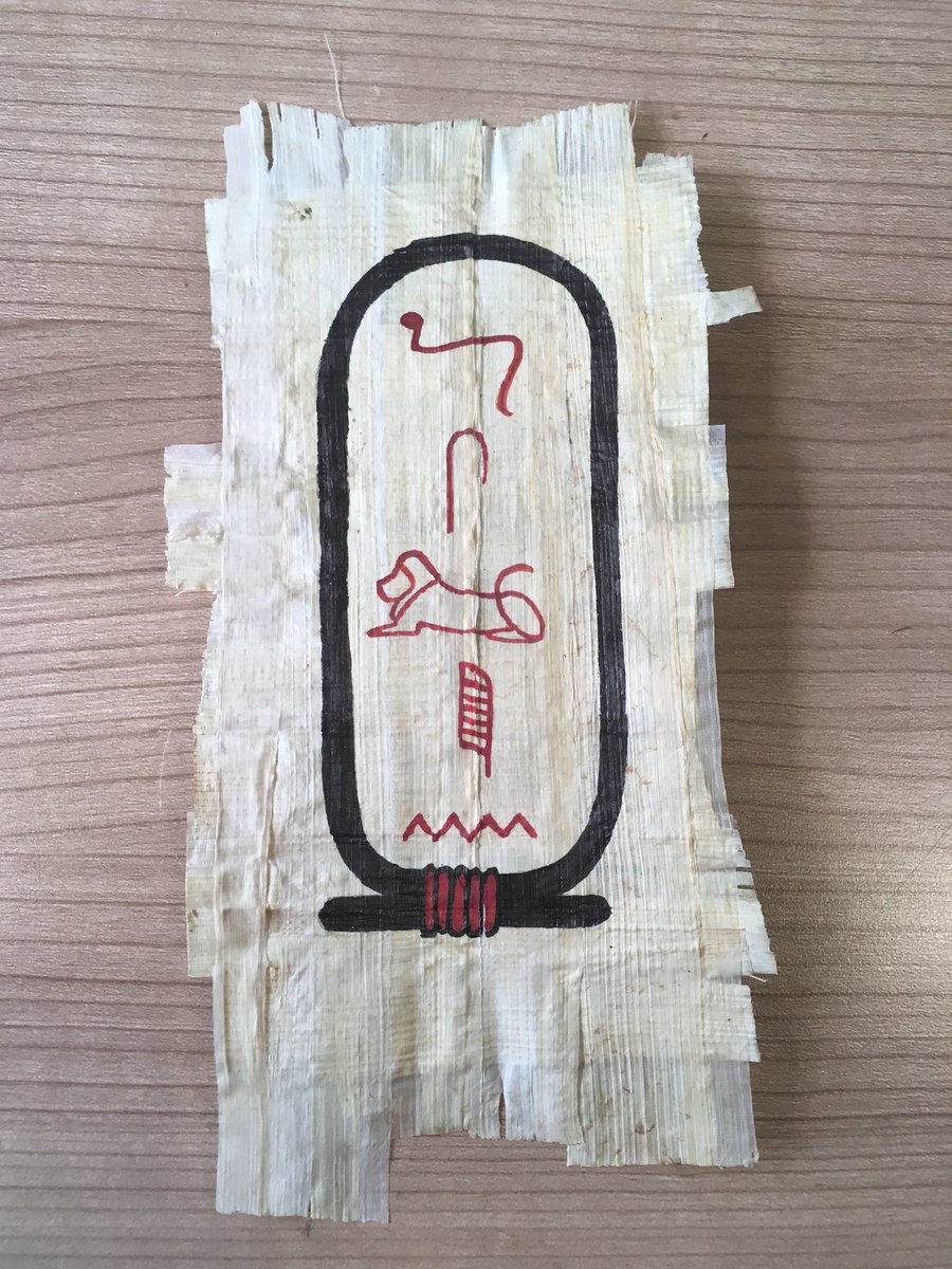 After many trials and errors, we finally came out with great papyrus paper. Can’t wait to show summer campers! <a href="/RoyalBCMuseum/">Royal BC Museum</a> #rbcmcamp