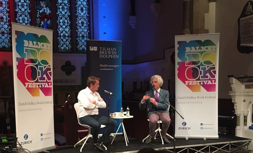 Full house here at St Patricks Chruch Dalkey on Day Two of  <a href="/dalkeybookfest/">Dalkey Book Festival</a> to hear <a href="/sapinker/">Steven Pinker</a> in conversation with <a href="/davidmcw/">David McWilliams</a> #DalkeyBookFestival