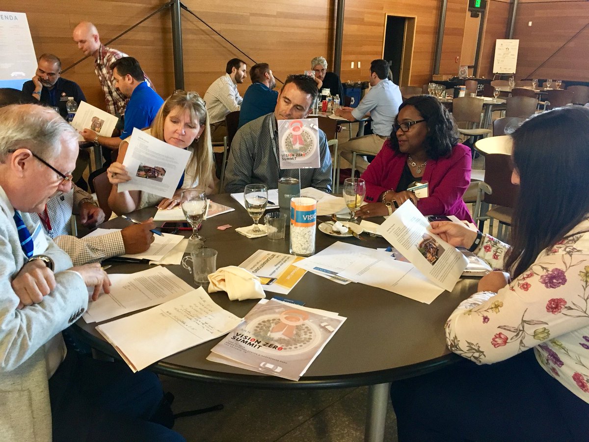 WTSsanantonio's tweet photo. Last session of the day! The #VZSummit explores the ethics of planning based on @APA_Planning guidelines. We evaluated the ethical implications of cities planning for party bikes! For example, how should party bikes be licensed - as bars or transportation services? #VisionZeroSA https://t.co/ZYcMfXFeGN