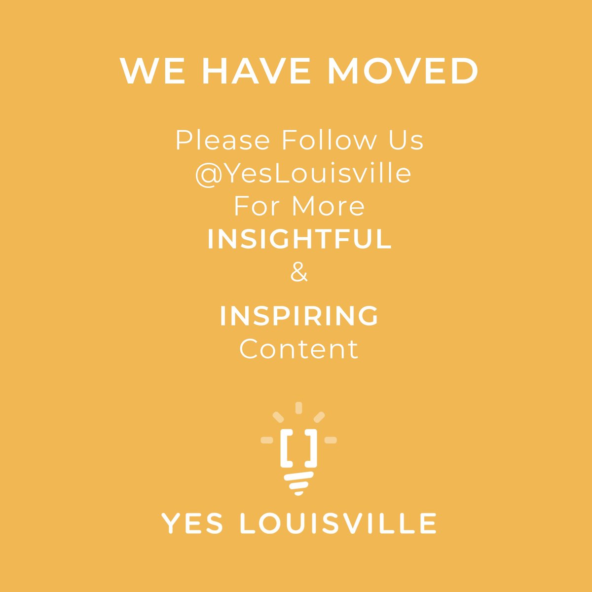 WE'VE MOVED! Follow us @yeslouisville  on all the socials! 

#yeslouisville #louisvillelove #sharelouisville #theville #discoveryourcity #discoveryou #igerslouisville