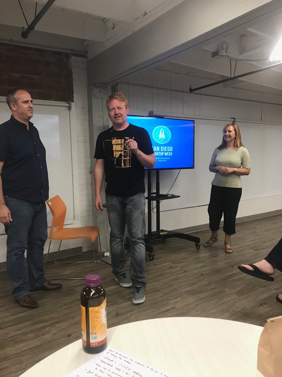 Cultron's tweet photo. Gearing up for an awesome ⁦@SDStartupWeek⁩ #sdsw18 https://t.co/YeoFOHexvw