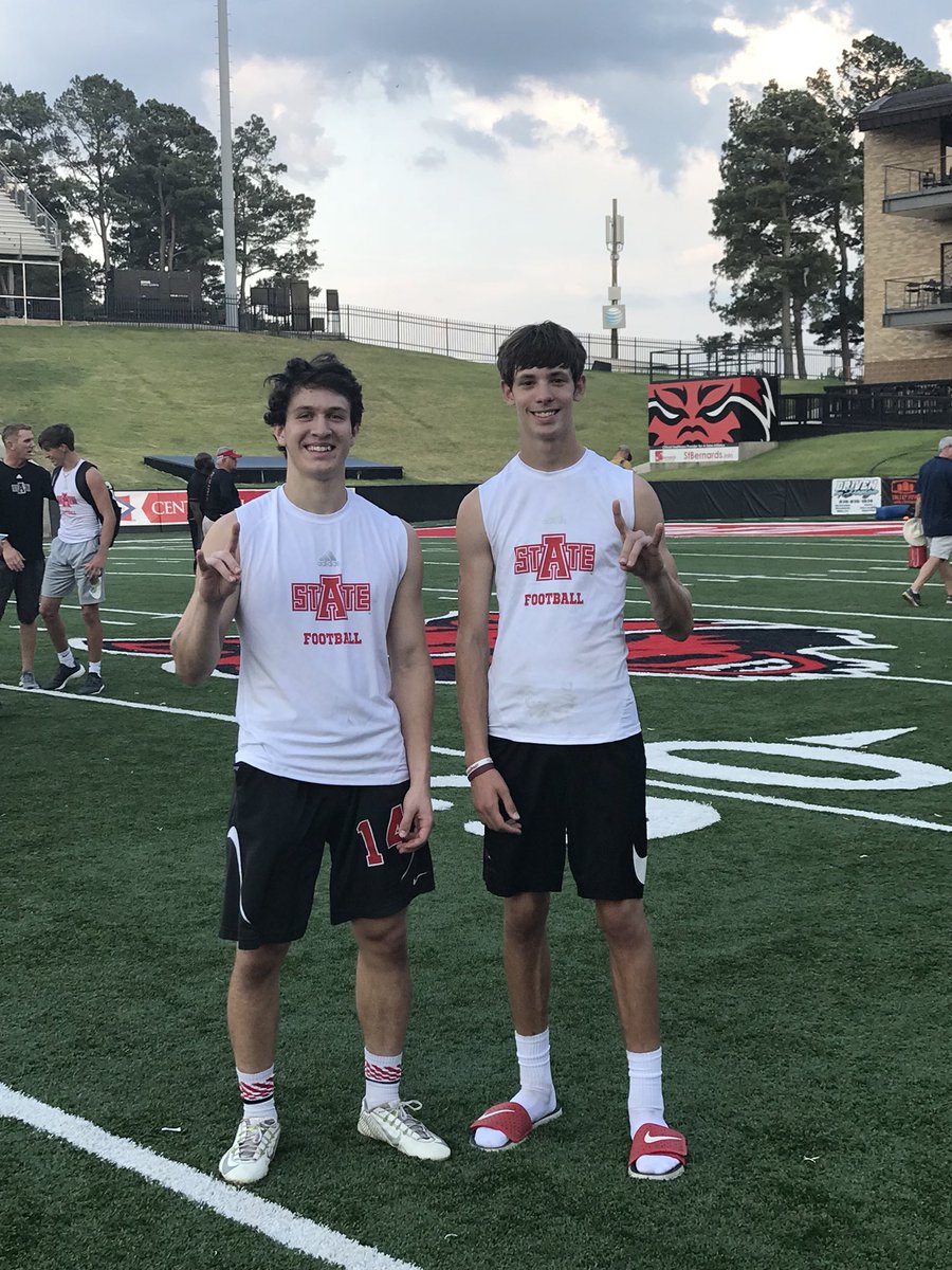 Coach_Scott2000's tweet photo. Had a good time today and showed out at the AState Football Camp!💯🐺 #astatefootball #always #grinding #WolvesUp #football #collegefootball https://t.co/54KF0q8CoI